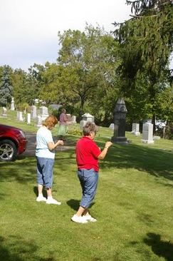 Dowsing at Greenwood Cemetery